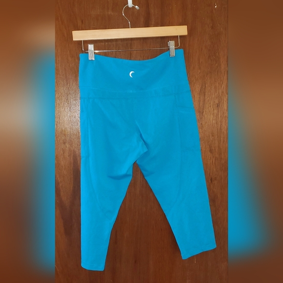 ZYIA Active Turquoise Pocket Crop Leggings Sz 8-10 - Picture 3 of 3